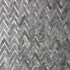 Herringbone Mosaic Tile Pacific Grey mezcla metal
